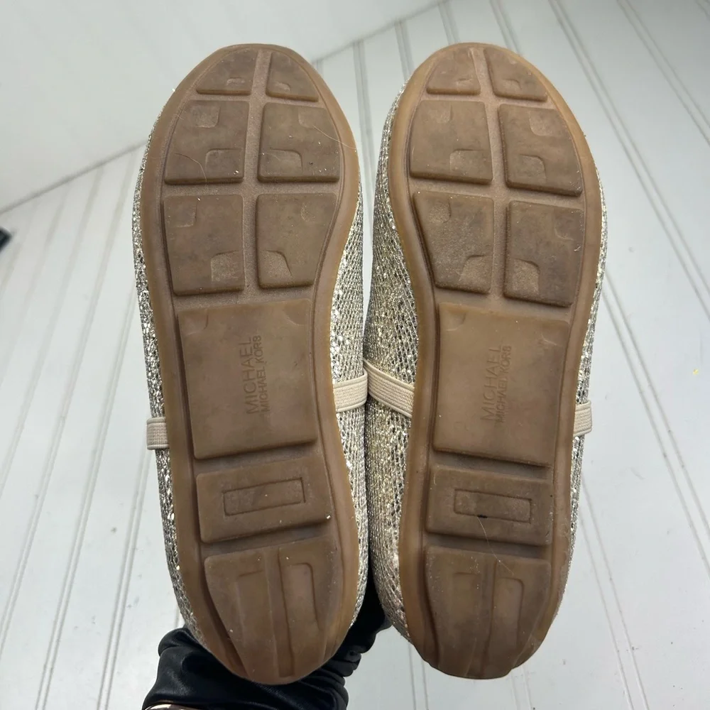 Michael Kors Rove Day Slip-On Gold Metallic Girl’s Dress Shoes Size 3